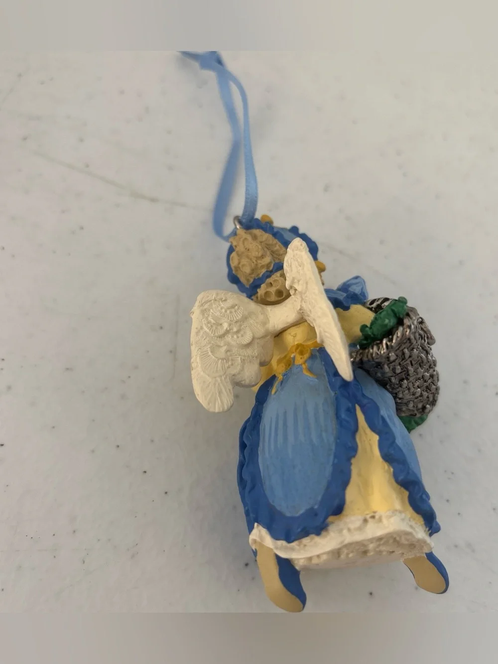 Hallmark Iris Angel Ornament - Blue and Yellow